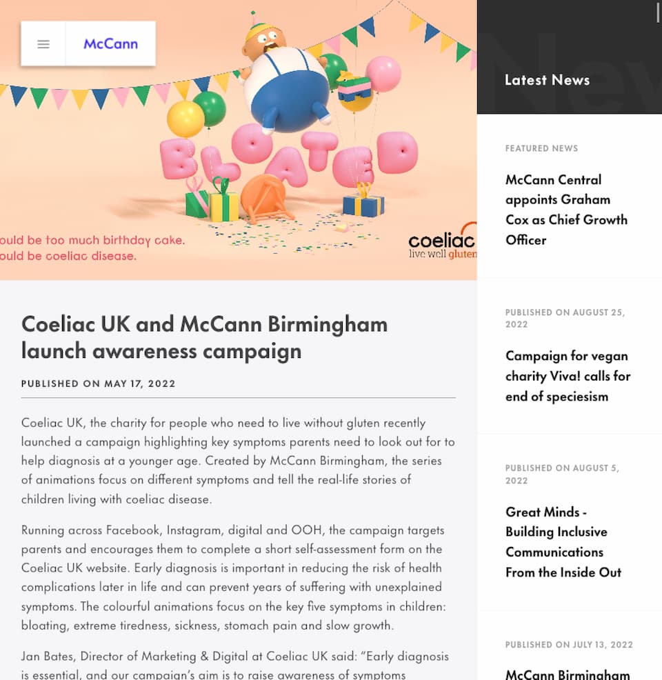McCann website screenshot